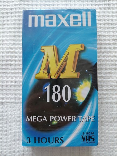 Maxell 180 vhs kassette - m,