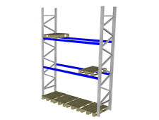 Schäfer PR600 Schwerlastregal Palettenregal Höhe 4.000 mm Stahlregal Lagerregal 