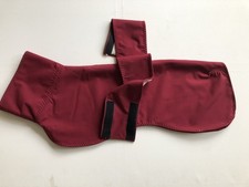 Windhundmantel ,Rl. 59,5 cm, Softshellstoff/ Teddyfutter, Weinrot