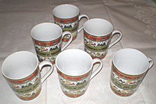 Weihnachtsgeschirr: 6 Pötte von AHORNBLATT - Merry Christmas -