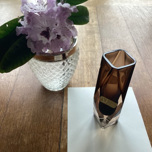 Facettierte murano blockvase - facettierte,