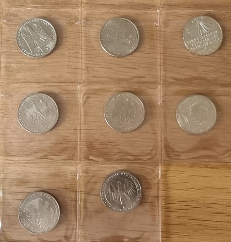 Dm gedenkmünzen - 8x,