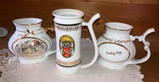 3 x Kur Trinkbecher Tasse Porzellan Karlsbad Karlovy Vary Schnabeltasse Jome