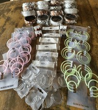 47 Paar Ohrschmuck Kunststoff