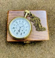 Vintage Messing Taschenuhr Mit