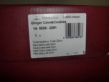 Villeroy + Boch Mettlach Tortenplatte m. Fuß Ginger Cake & Cookies Adventszeit N