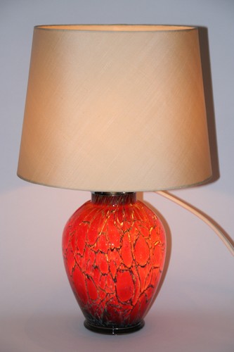 Wmf ikora glas tischlampe rot - tischlampe,