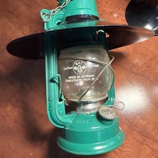 Fledermaus Petroleumlampe, BAT Nr. 158 mit Schirm, alt