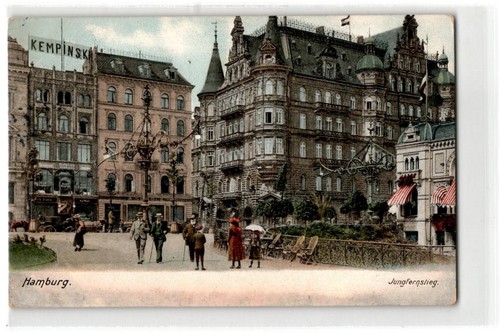 Hamburg jungfernstieg - ak,