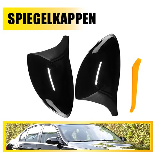 2xglanz schwarz spiegelkappen - schwarz,