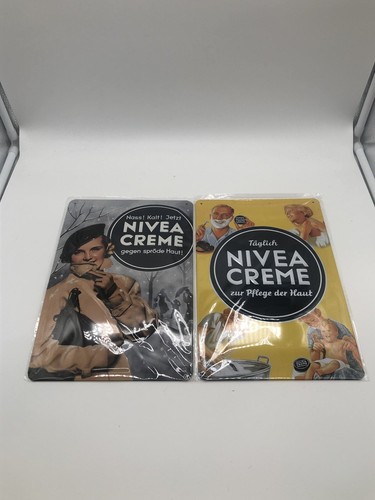 Blechschilder nivea vintage - blechschilder,