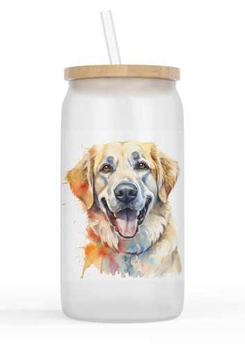 Glasbecher mit bambusdeckel - mit,