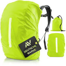 AVANA Regenschutz für Rucksack Reflektor Überzug Schulranzen Regenhülle Neon