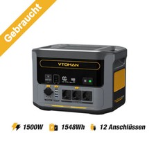 VTOMAN FLASHSPEED1500 Tragbare Powerstation 1500W Camping Solargenerator 1548Wh
