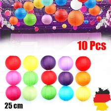 10 Stk Runde Papier Lampions