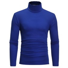Herren Rollkragen Langarm-Pullover – Thermo-Wärmeshirt für Winter & Outdoor