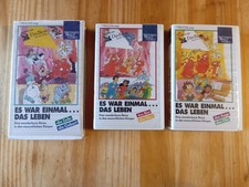 5 VHS Kassetten, Es war einmal das Leben und Es war einmal der Mensch