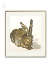 Feldhase – inspiriert von Albrecht Dürer,  21,5×22,5 cm, handgemalt (ohne Rahmen
