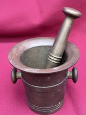 Alter Bronze Mörser + Pistill/Stößel 1,2kg