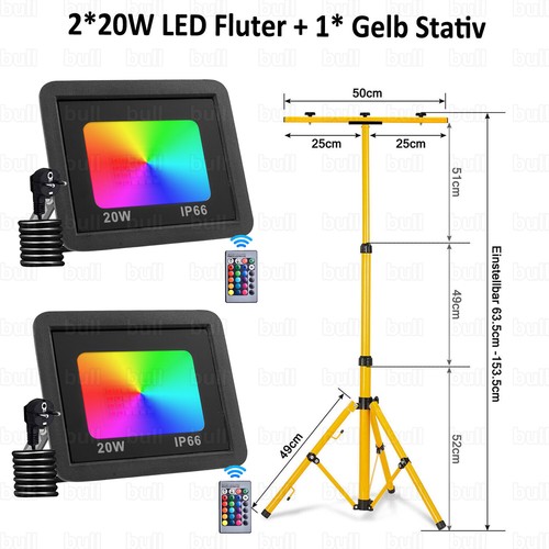 300w led baustrahler - led, außen
