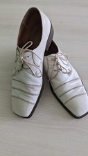 Herrenschuhe Anzugschuhe Hochzeitsschuhe  elegant festlich Halbschuhe creme 46