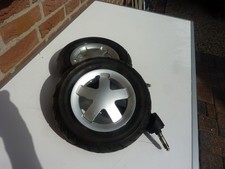 Vorderräder, Luftreifen, Blende: silber für Maxi Cosi Mura 4+Plus,2Stck