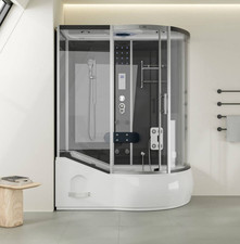 XXL Luxus LED Dampfdusche