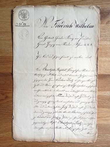 Alter vertrag 1820 - ca.,