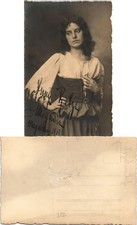 Ansichtskarte  Anny Betze Magdeburg? Original Autogramm 1919