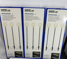 3x 10er LED Gartenstecker Solar ca.4m Spikes Dämmerungssensor Garten Restposten.