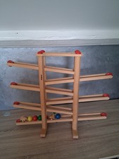 Kugelbahn XL Fagus Holzspielzeug Kinder, Topf, wie neu, Made in Germany