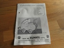 Alter Katalog, Preisliste Kunkel, Kinderwagen, Kinderfahrzeuge, Luftgewehre 1952