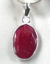 💝Rubin Anhänger 925