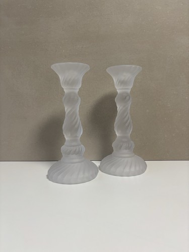 Mattierte glas kerzenhalter - mattierte, glas-kerzenhalter