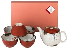 Japanisches Teeservice SHUMAKI Geschenkset hergestellt in Japan Teekanne 450 ml