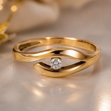 Eleganter 333 goldring - eleganter, mit