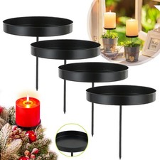 Kerzenhalter Adventskranz Kerzenständer Stabkerzenhalter Kerzenteller 4er Set