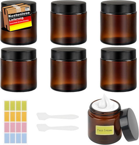 Leerdose set 100ml cremetiegel - leerdose,