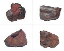 Roter Glaskopf Hämatit Rohstein 30 - 40 mm Blutstein - Cumberland England