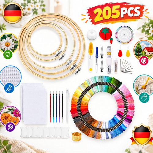 Stickgarn 100 farben stick set - farben, stick-set