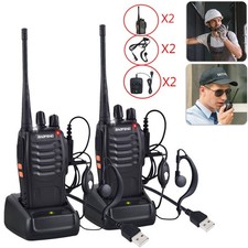 2er-Set Walkie Talkie 8KM PMR Funkgeräte Handfunkgerät Sprechfunkgeräte 470MHz