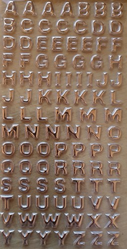 Stickerbogen große buchstaben - stickerbogen,