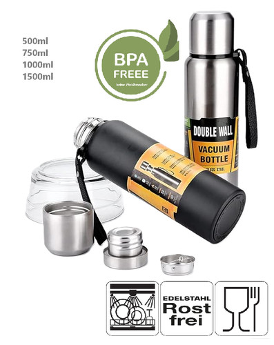Thermosflasche edelstahl - thermosflasche,