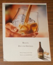 Seltene Werbung BAILEYS Original Irish Cream - Zeit für Gefühle #1 1991