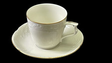 Rosenthal Sanssouci elfenbeinfarben  Goldrand Kaffeetasse Tasse Untertasse