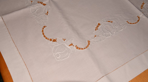 Altes leinen tischdecke - altes,