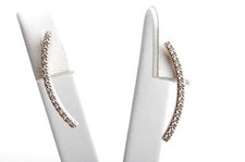 Ohrringe Ohrstecker 375 9K Rose Gold mit 30 Brillanten Diamant 0,30ct .