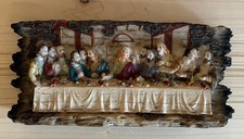 Wandrelief „Das letzte Abendmahl“ – Jesus und die 12 Apostel – religiöse Kunst /