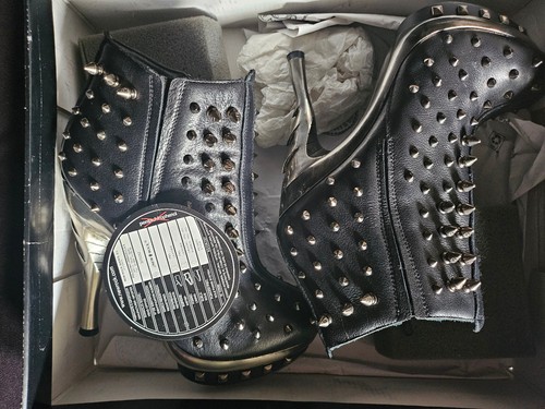 Leder stiefel heels new rock - leder,