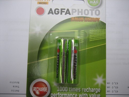 Aaa micro powerakku - 2x, agfa